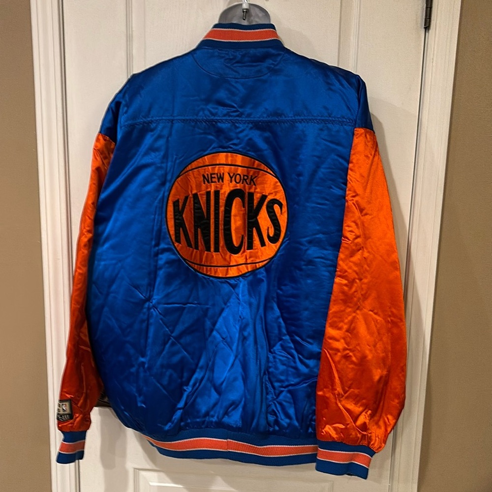 Men's New York Knicks Performance Jacket - Blue and Orange